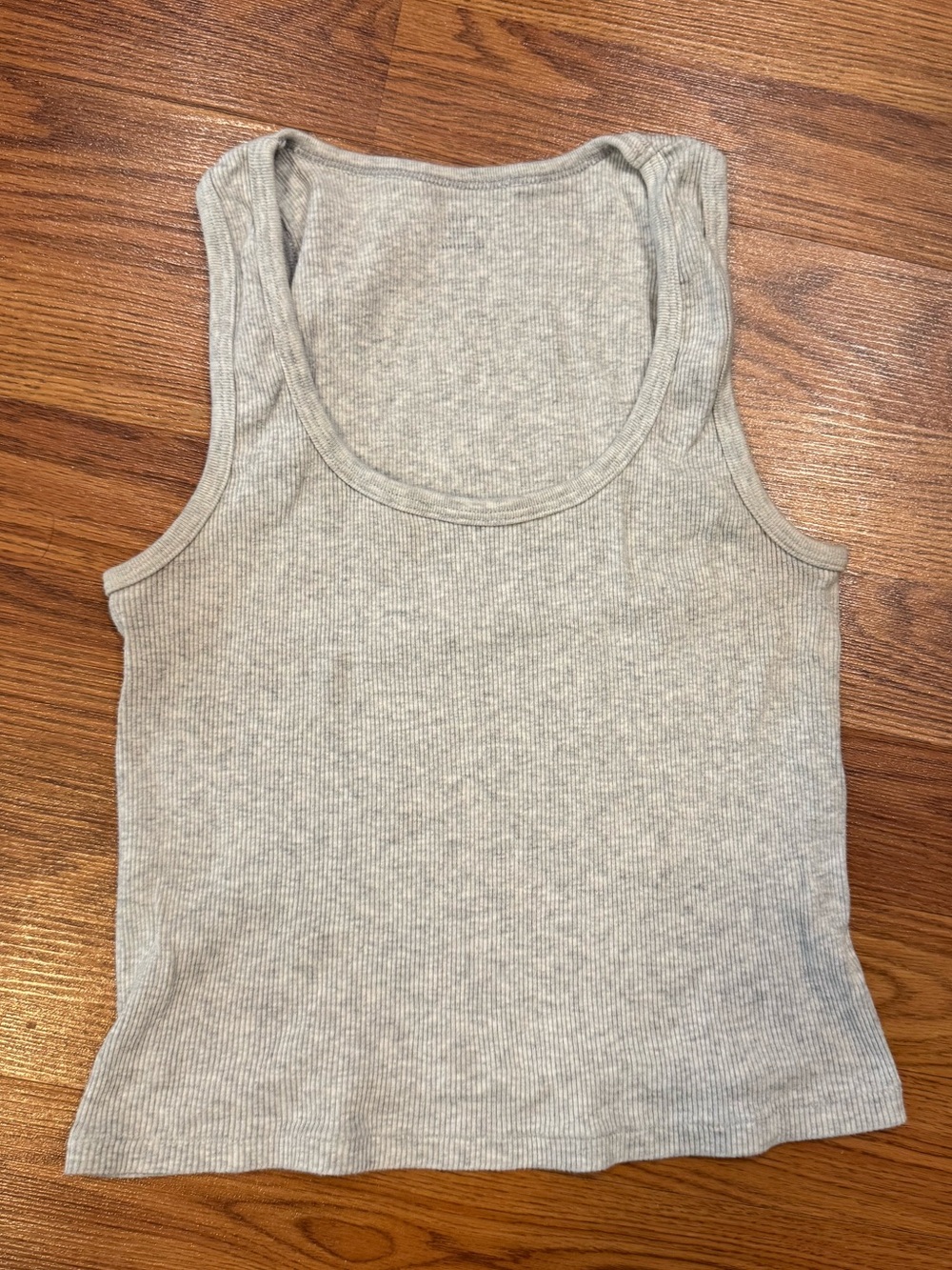 John Galt Ribbed Tank Top Gray One Size